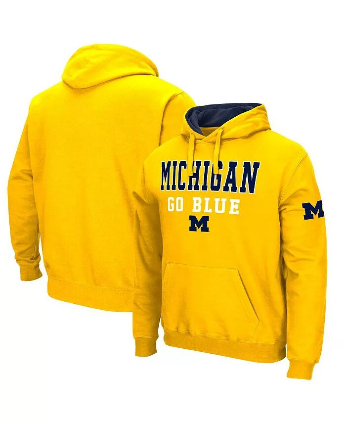 

Мужская толстовка с капюшоном Maize Michigan Wolverines Sunrise Colosseum