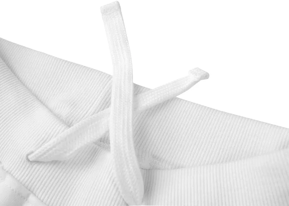 Спортивные брюки-джоггеры Spring&Gege для мальчиков, из французского махрового трикотажа, с карманами, белый — фото 3