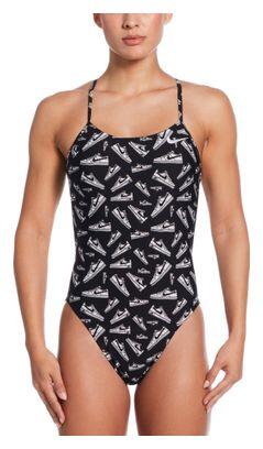 

Черный женский купальник Nike Swim Hydrastrong Multi Print