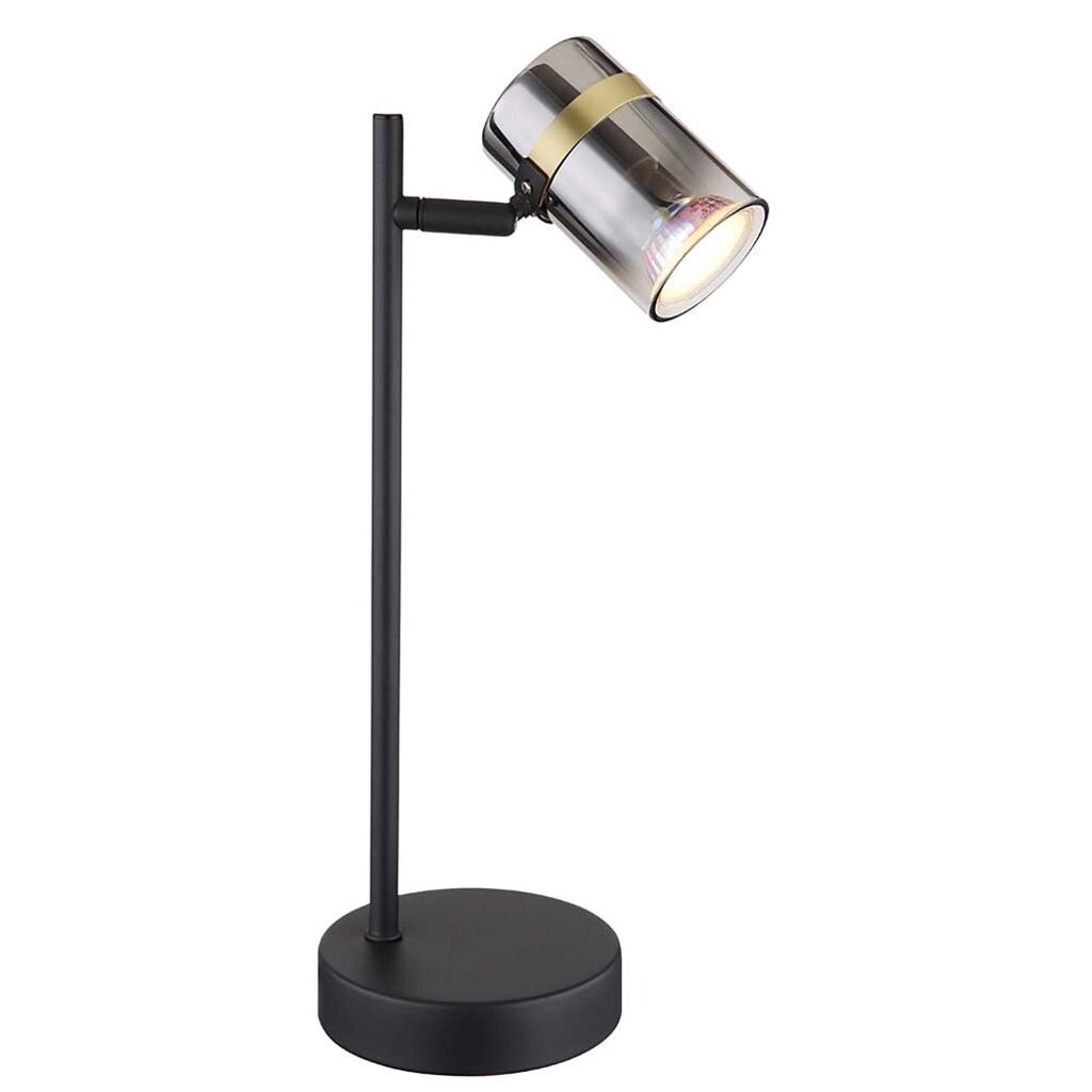 

Лампа настольная, металл, черный, подвижное пятно, H 35 см Globo Lighting