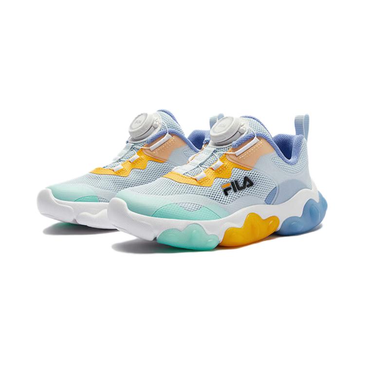 FILA KIDS Детские кроссовки BOA с низким верхом, устойчивые к истиранию, синего и белого цвета, для детей от 3 до 7 лет — фото 4