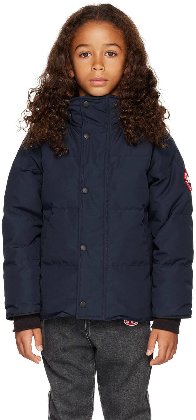 

Детский темно-синий пуховик Snowy Owl Canada Goose Kids