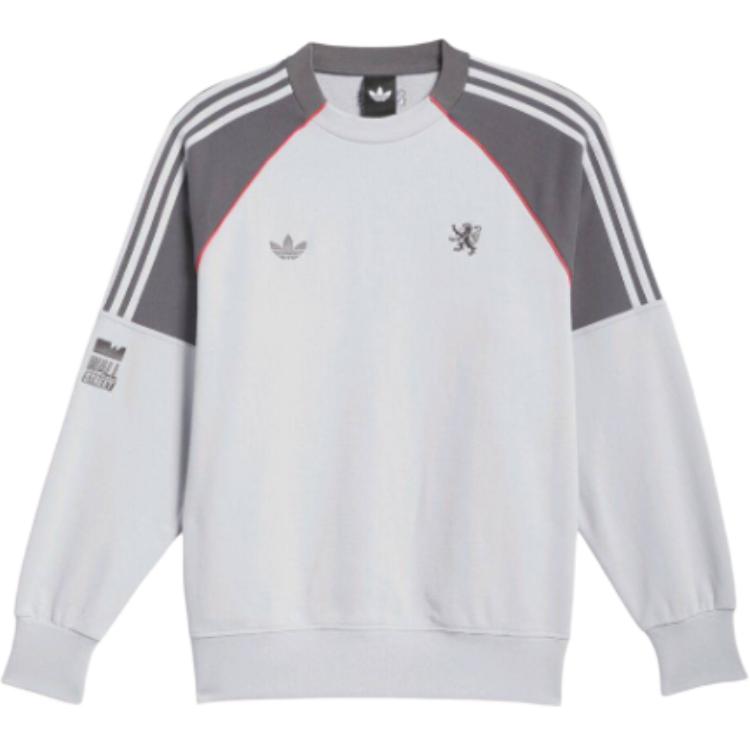

Толстовка Lyon Team Collaboration FW25 Unisex Adidas Originals, серо-белый