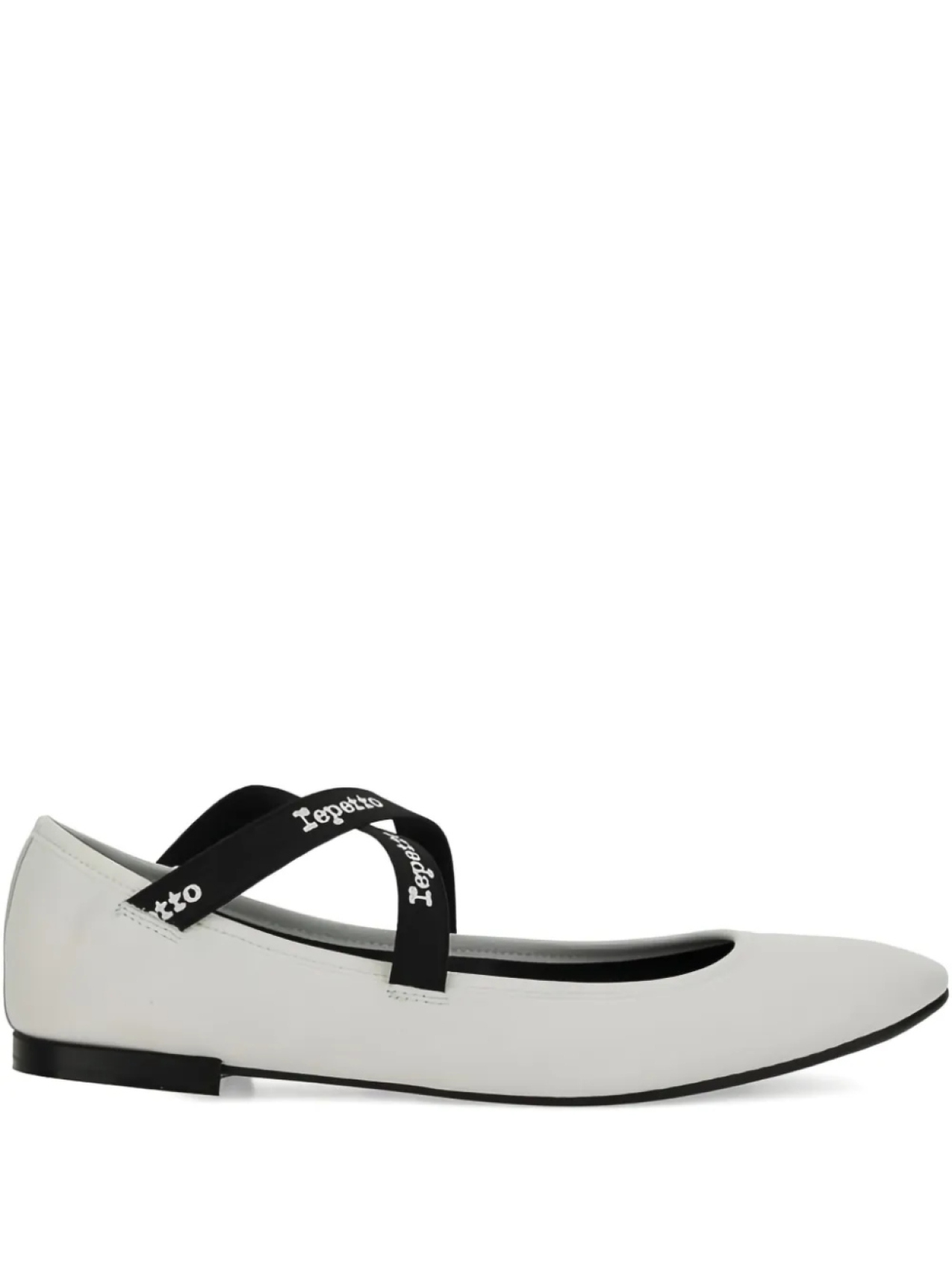 Балетки с перекрещивающимися бретелями Repetto, белый