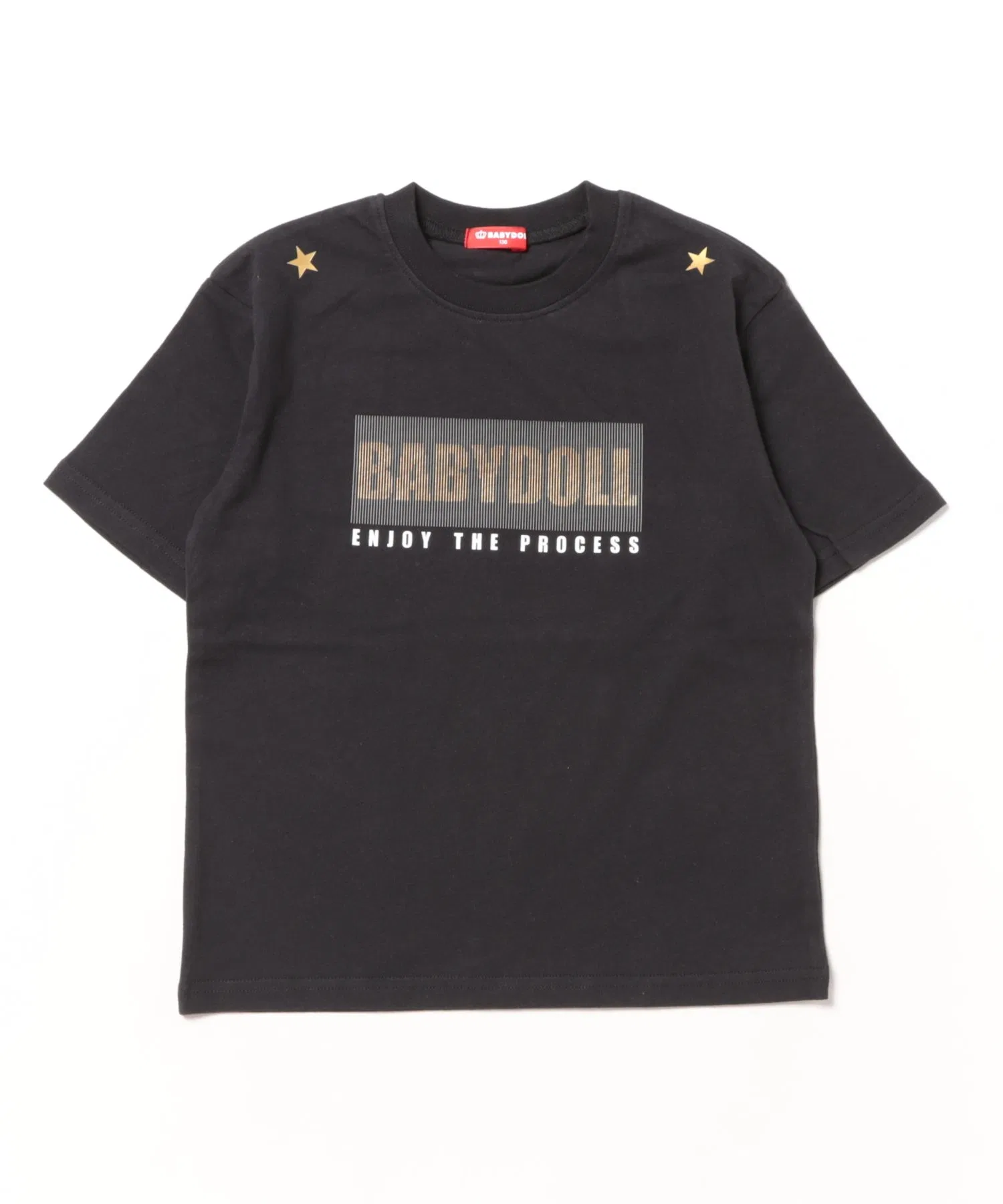 Детская футболка BABYDOLL с принтом "фольгированный логотип" — фото 2
