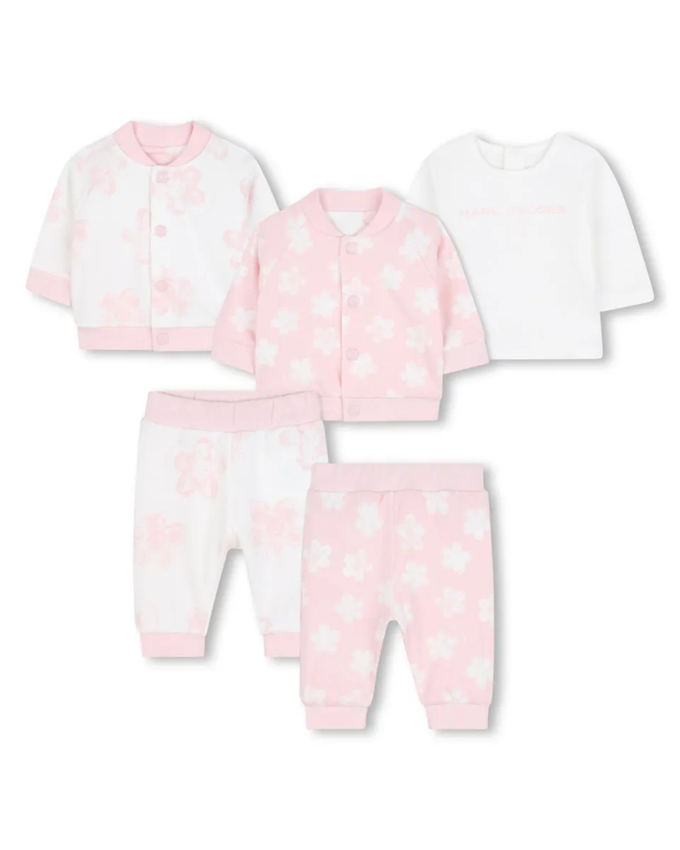 

Набор для новорожденного розового цвета из хлопка Marc Jacobs