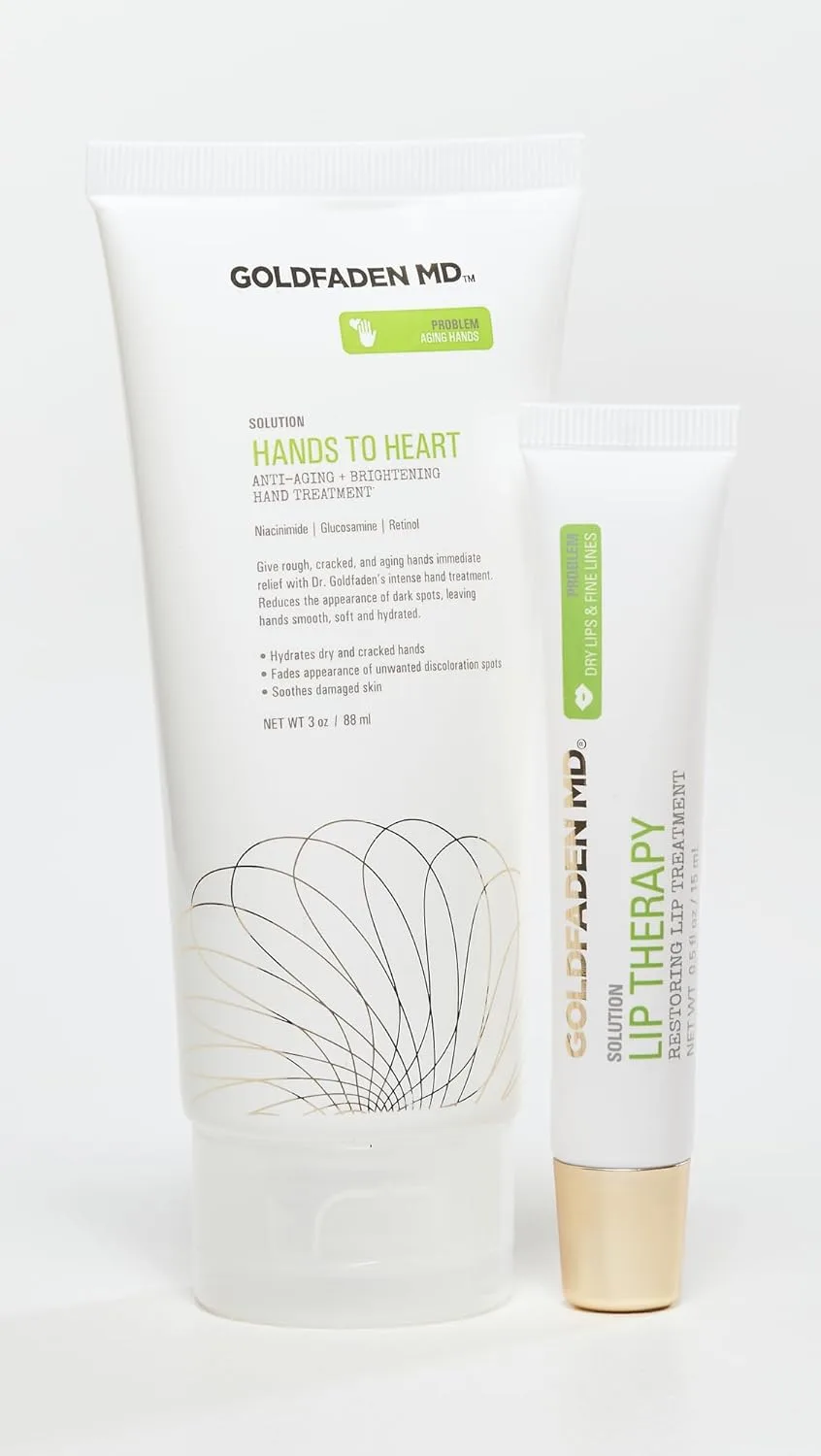 Goldfaden MD Ultimate Hydration Duo: увлажняющий антивозрастной крем для рук Hands to Heart (85 мл) и восстанавливающий бальзам для губ Lip Therapy (14 мл). 14,8 мл (1 шт.), Multicoloured — фото 2
