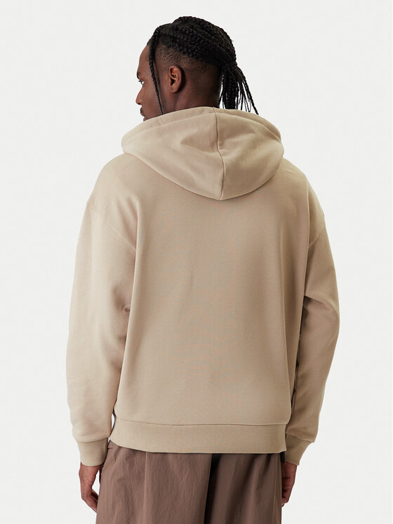 Свитшот loose fit adicolor Trefoil KE0878 Adidas, бежевый — фото 3