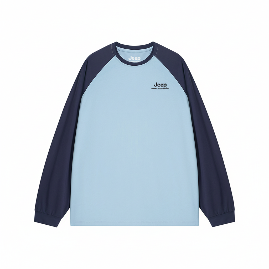 

Футболка Unisex Crew Neck тонкая прямая посадка Jeep, dusty синий