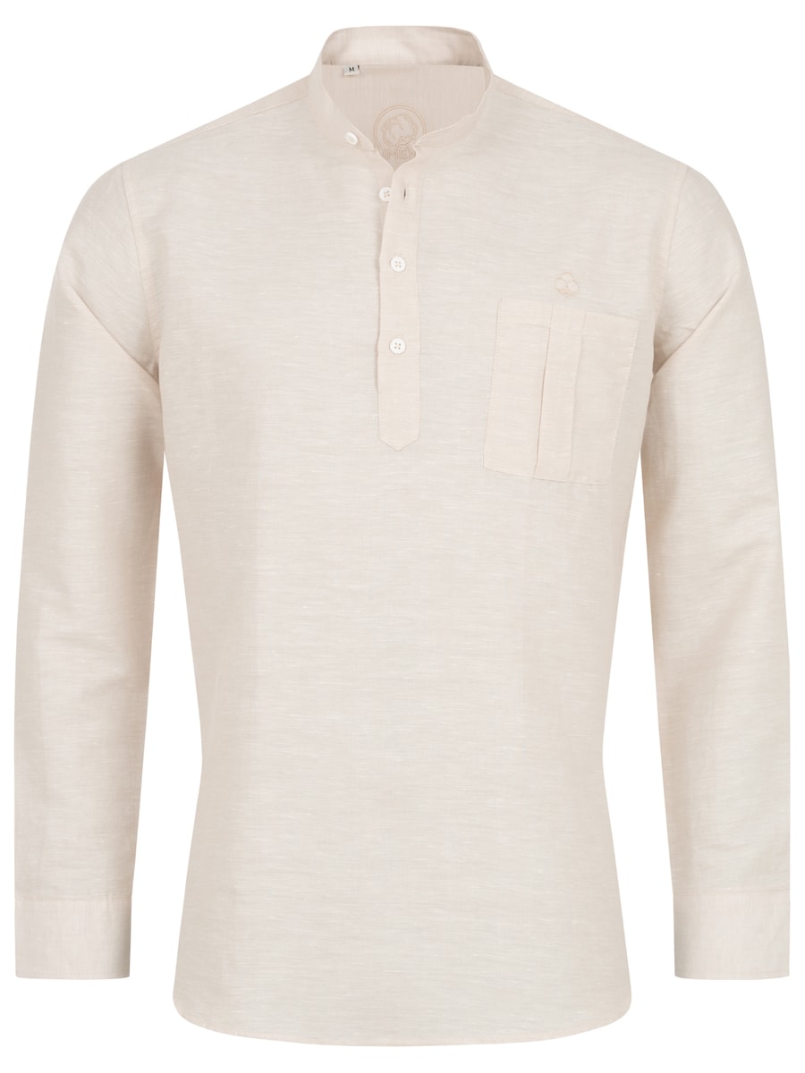 

Рубашка на пуговицах классического кроя Indumentum, бежевый