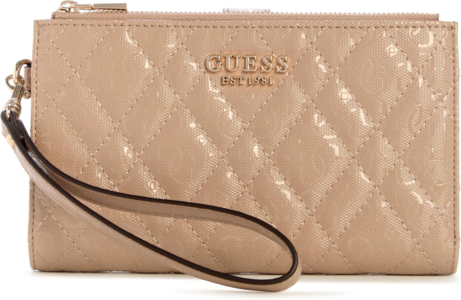 

Кошелек GUESS Isemay с двумя молниями и отделениями, pale mocha