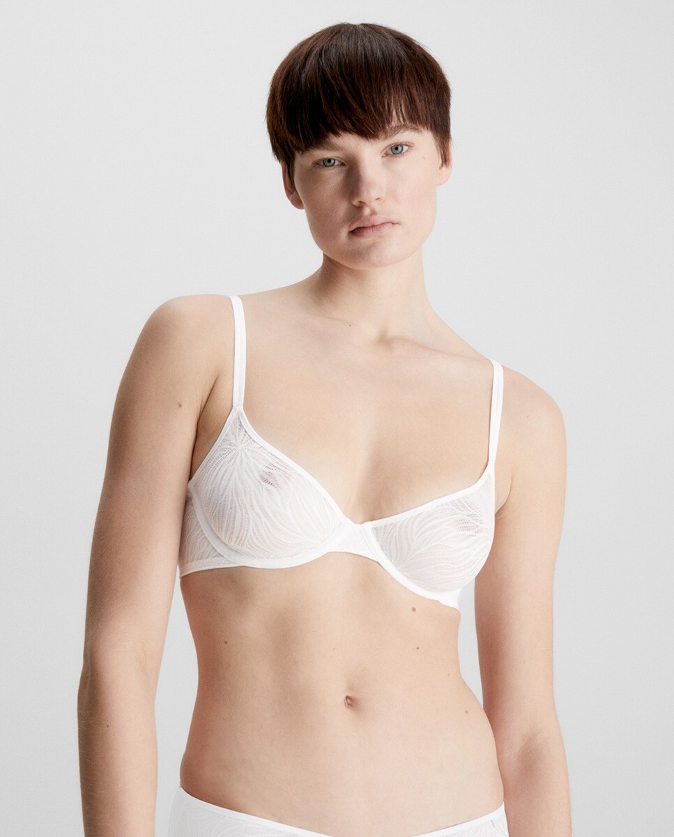 

Деми-бюстгальтер - Sheer Marquisette Calvin Klein, белый