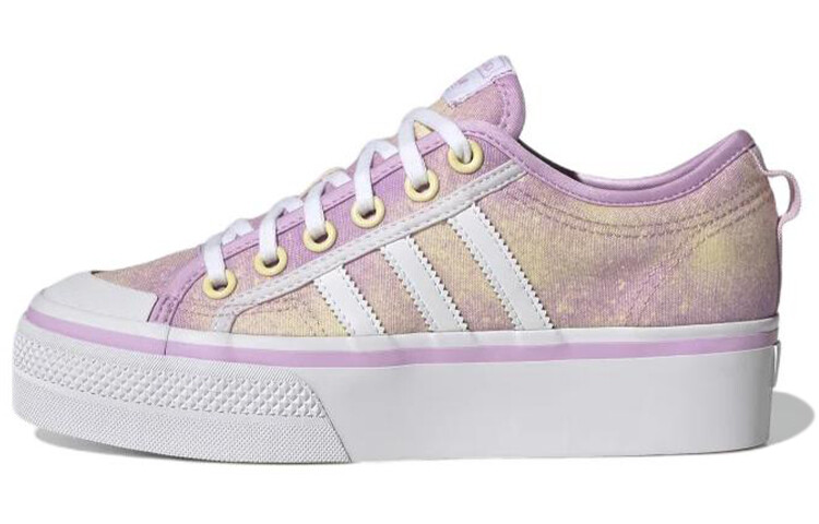 

Кроссовки Nizza Women's Adidas Originals Platform 'Bliss Lilac Almost Yellow' Women's