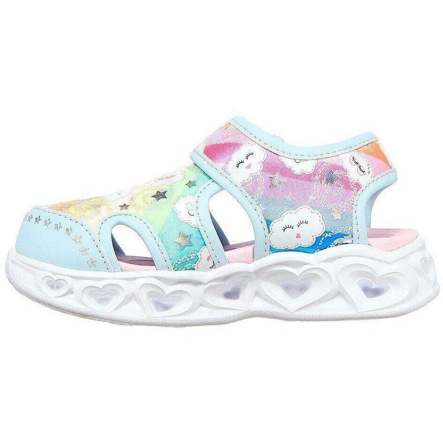 Сандалии Skechers Heart Lights Sandals, синие, детские — фото 4
