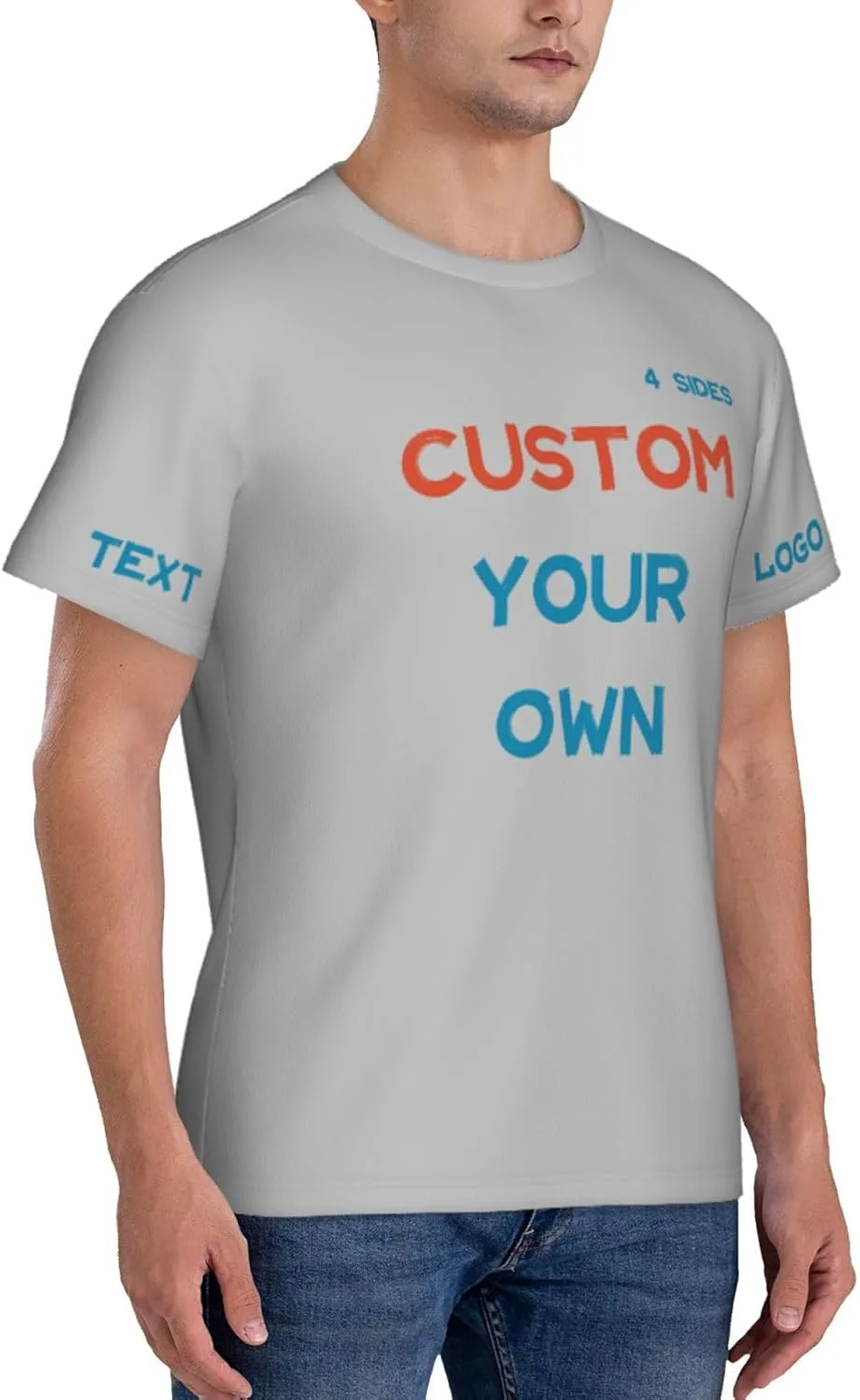 Футболка Custom с принтом на 4 сторонах для тренировок — фото 3