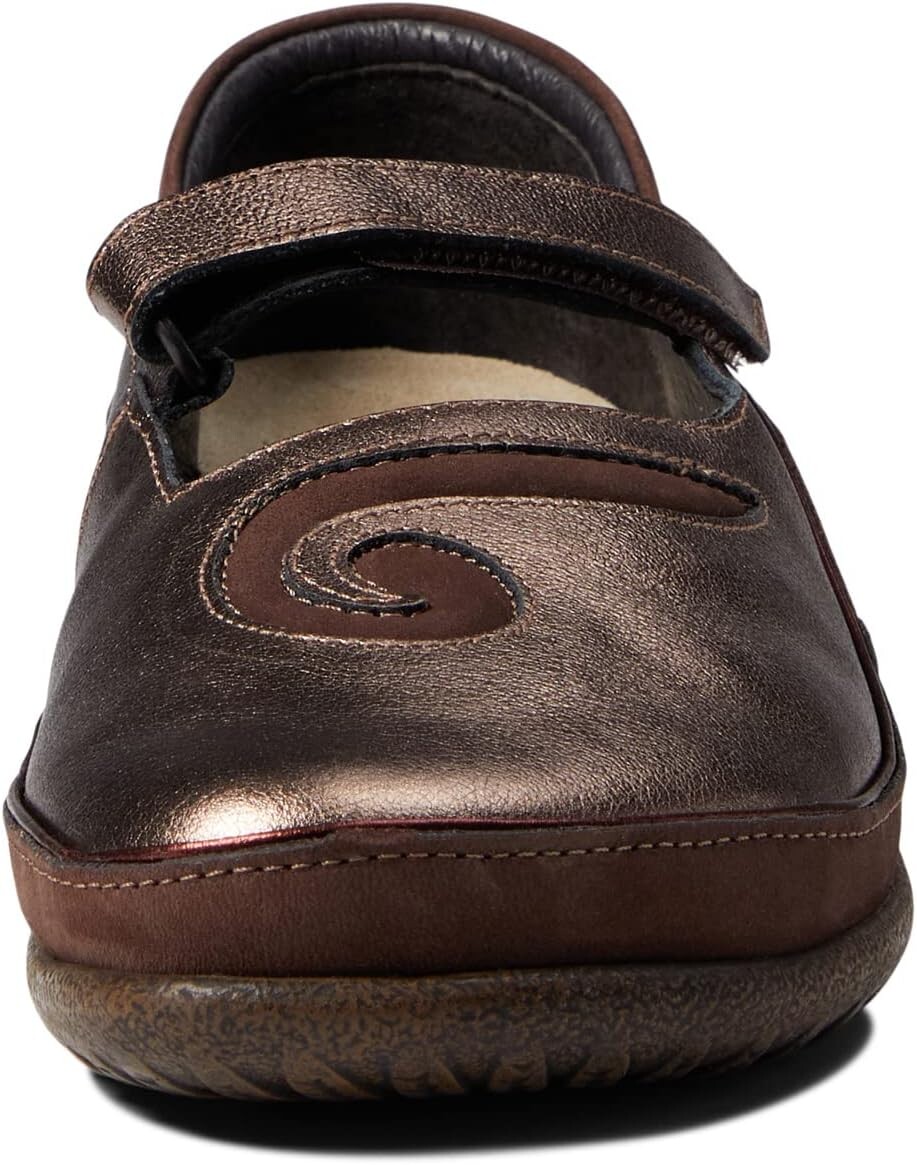 Балетки Matai Naot, цвет Radiant Copper Leather/Coffee Bean Nubuck — фото 2