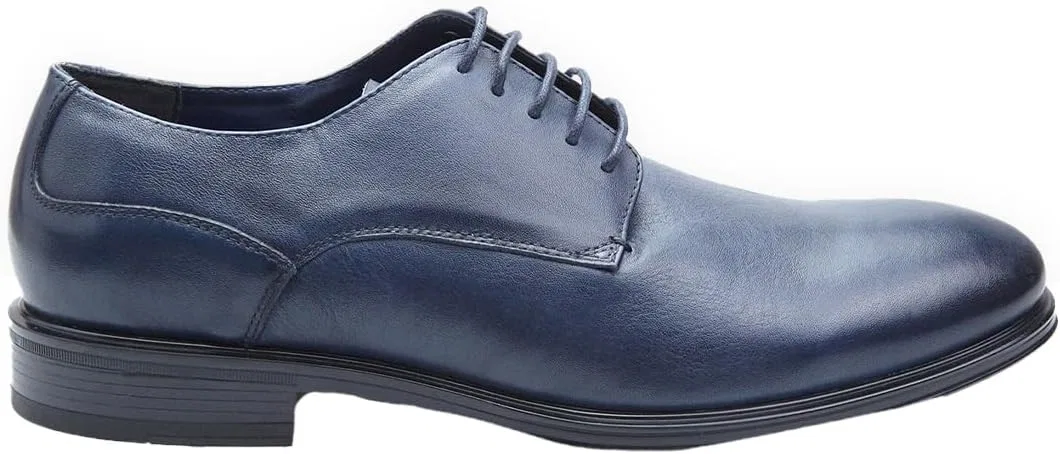 Мужские кожаные туфли Bata Derby, синий