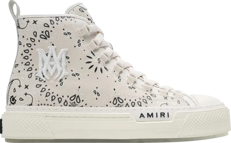Кроссовки Amiri Wmns Court High 'Bandana - Alabaster', кремовый