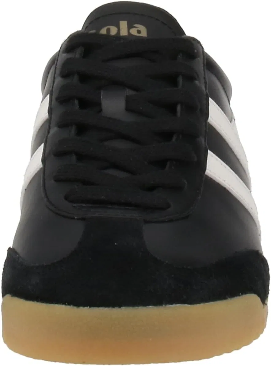 Мужские кожаные кроссовки Gola Torpedo, Black Off White — фото 3