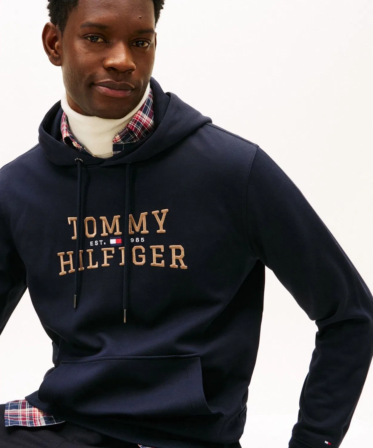 Парка Tommy Hilfiger с логотипом, серая — фото 2