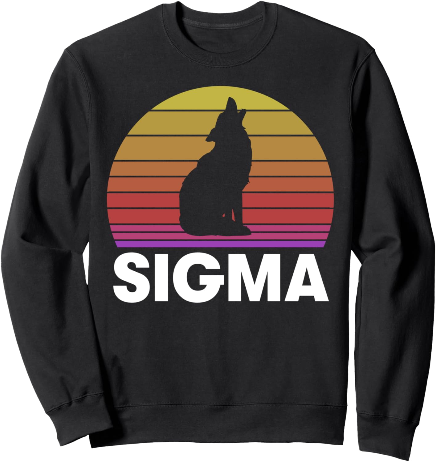 

Винтажная толстовка Sigma Wolf Sigma, The Lone Wolf, The Individualist, черный