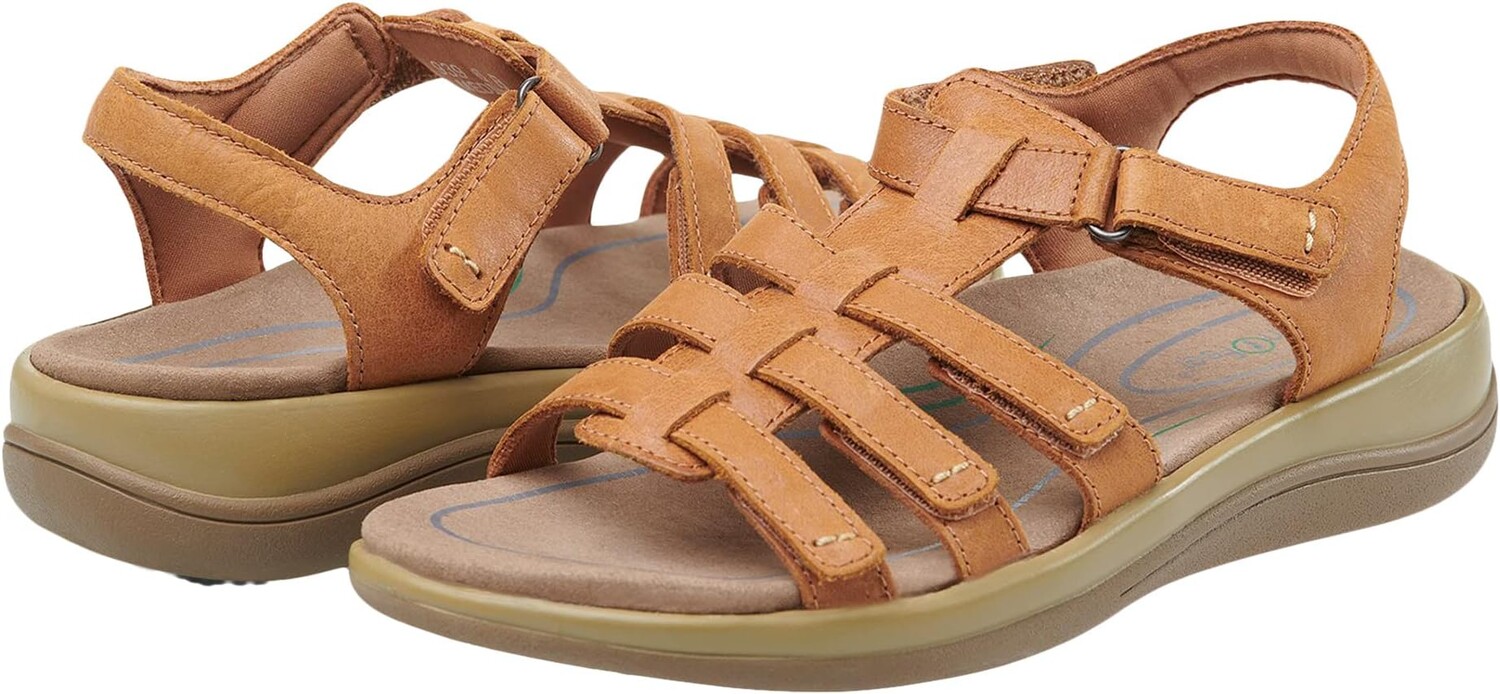 

Сандалии на плоской подошве Amalfi Orthofeet, цвет Camel