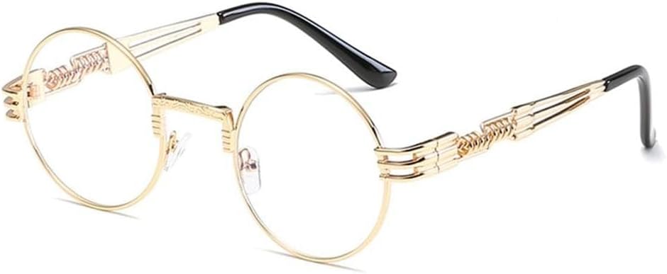 

Модные ретро-солнцезащитные очки в стиле стимпанк с металлическими дужками для мужчин и женщин, разноцветные, в стиле панк, с защитой от ультрафиолета UV400 LOVQZAOF, N10 Gold Flat