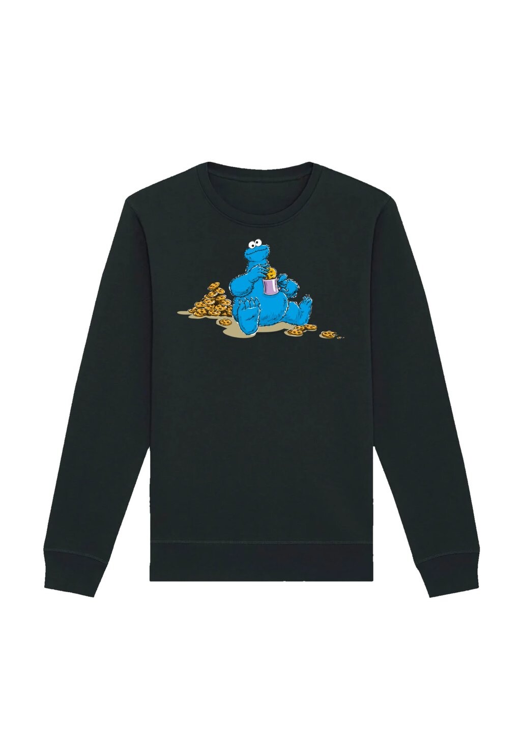 

Толстовка SESAMSTRASSE COOKIE MONSTER COOKIETIME F4NT4STIC, черный