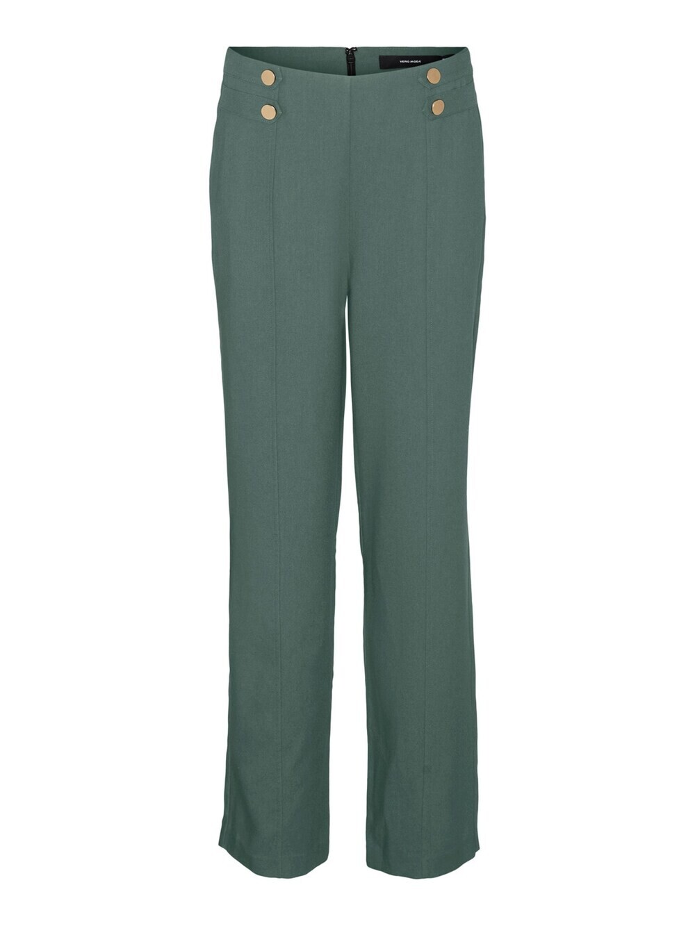 

Обычные брюки со складками спереди VERO MODA, зеленый