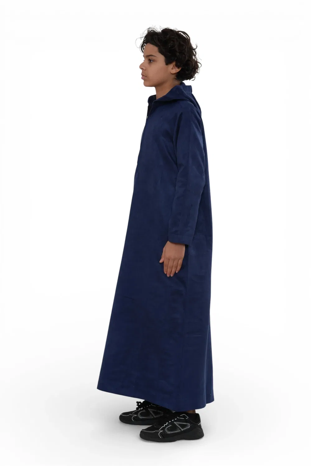 Arabic Thobes Детская толстовка с капюшоном для мальчиков, темно-синяя марокканская джубба, рамадан, будка для Рамадана - K-HM12 — фото 3