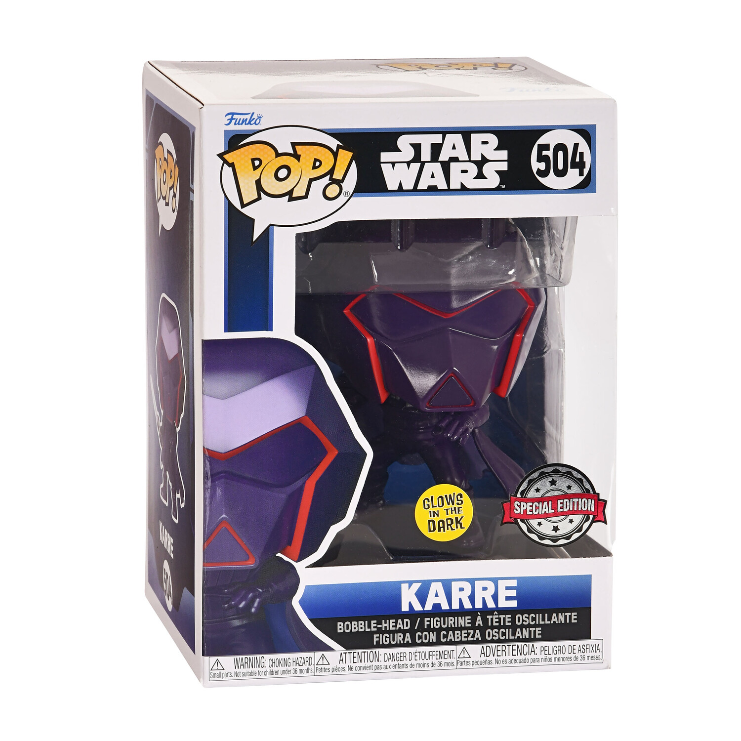 

Звездные войны - Карре Светится в темноте Фигурка Пупса Funko Pop