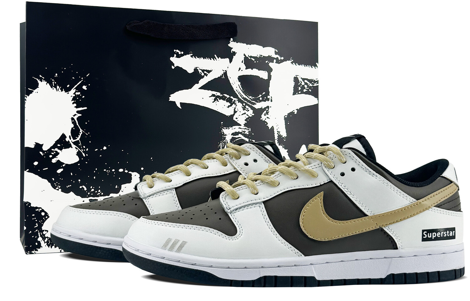 

Кроссовки Nike Dunk Skateboarding Shoes Unisex Low-top White, цвет Mocha