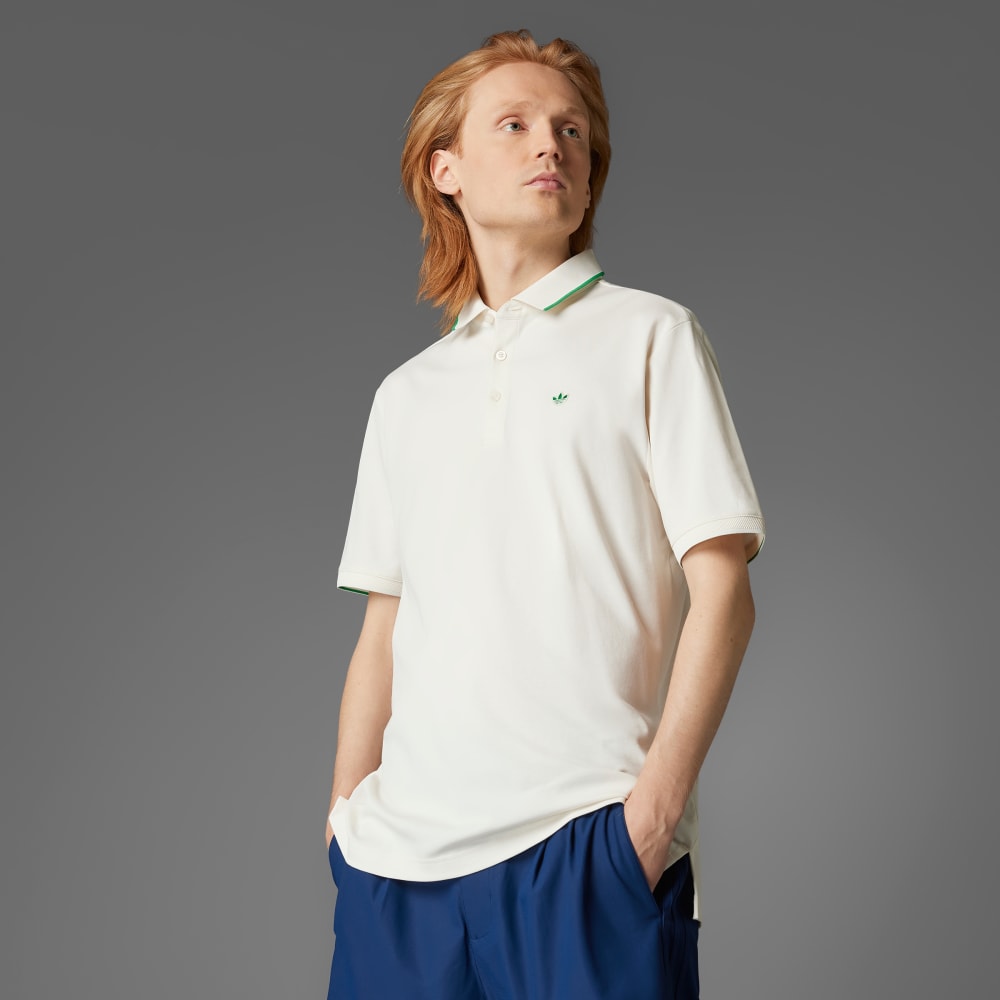 

Спортивная футболка Adidas Originals Twistknit Trefoil Polo Shirt, цвет Chalk White