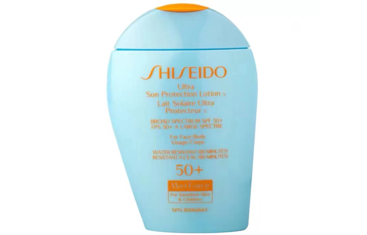SHISEIDO ZISHENGTANG Light Blue Chubby солнцезащитный крем мини квадратная сумка-клапан, японская версия защита от ультрафиолета 50/100ml — фото 4