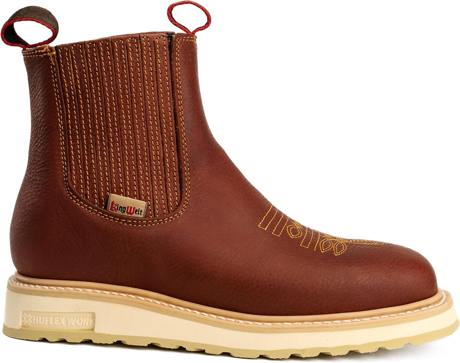 

Ботинки для мужчин King Welt Ultra Flex с двойной плотностью и облегченной конструкцией - полнозернистая кожа, для всех видов работ, Shedron