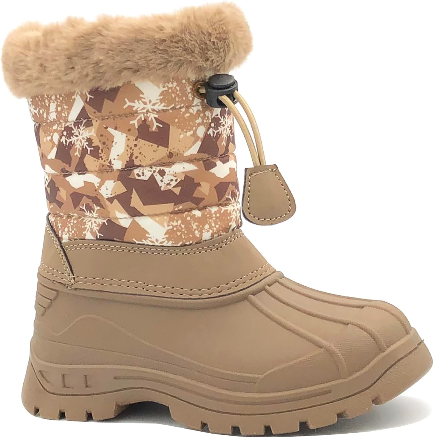 

Зимние ботинки REDVOLUTION для девочек и мальчиков, универсальные, водонепроницаемые, с противоскользящей подошвой (для малышей, детей младшего и старшего возраста), 560k Camel