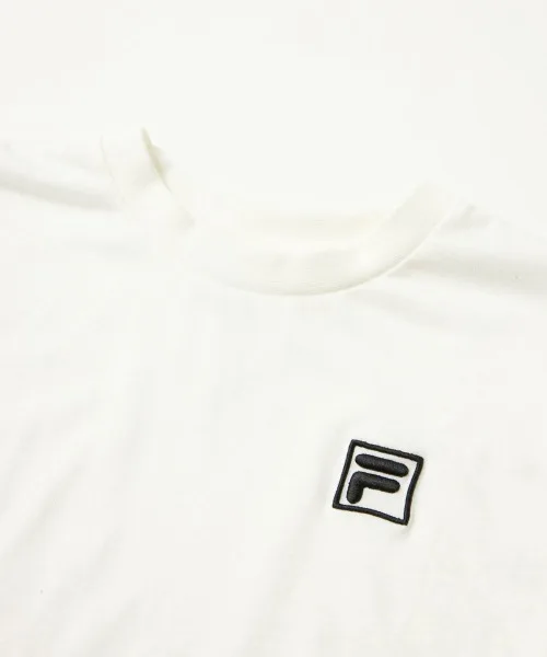 Футболка с мини-логотипом FILA Mini Logo T-Shirt серый меланж — фото 3
