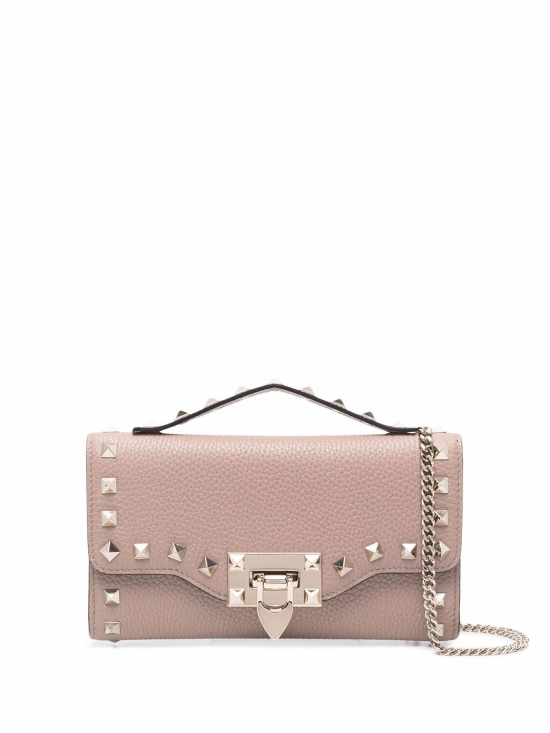 

Valentino Garavani кошелек Rockstud на цепочке, розовый
