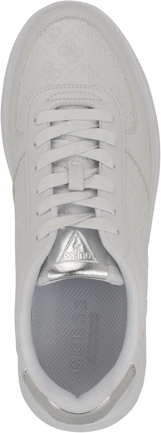 Кроссовки Guess Mens Wulfred, White/Silver Logo Multi 140 — фото 2