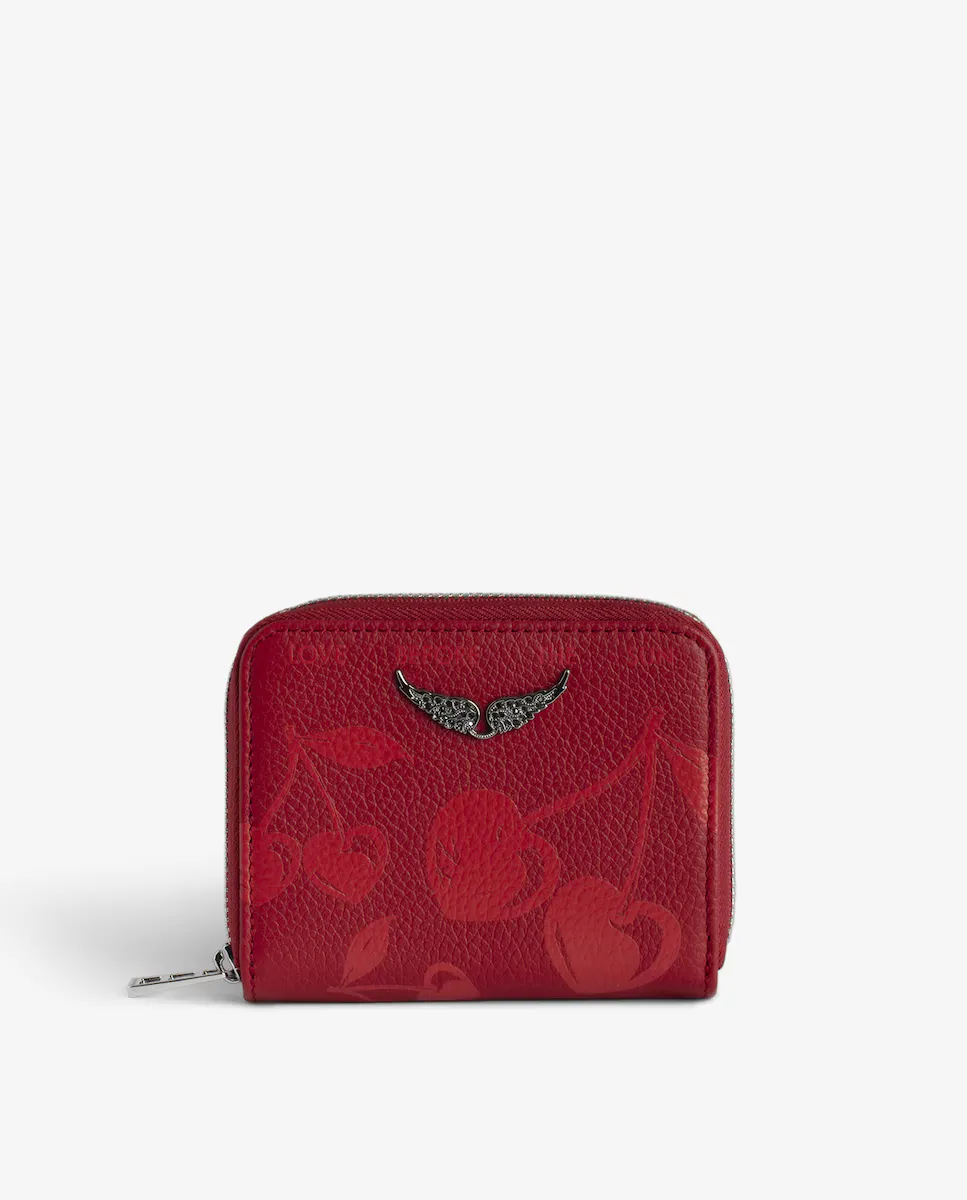 

Женский кошелек Mini ZV из красной кожи Zadig & Voltaire, красный