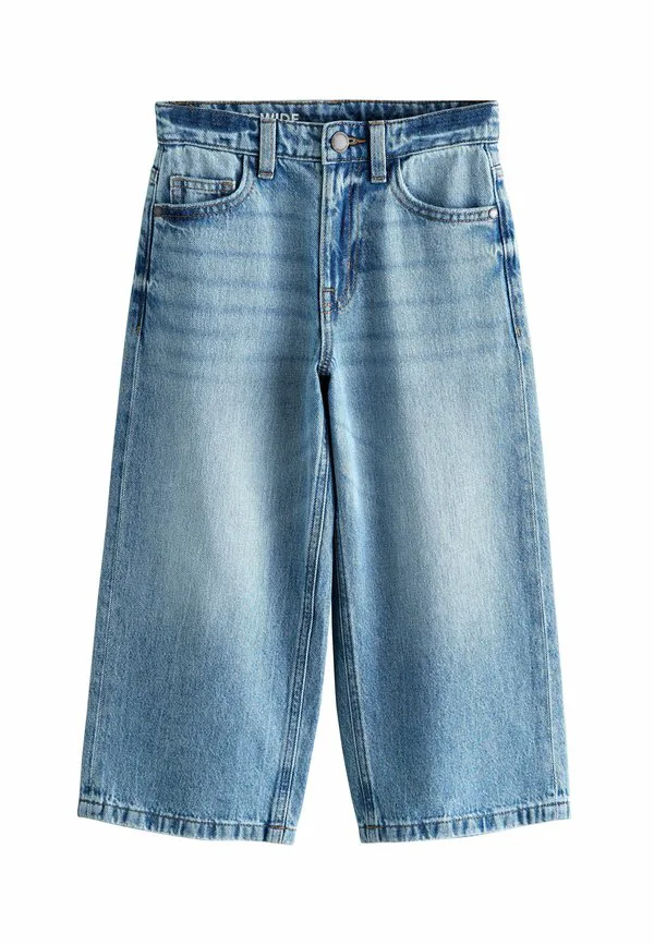 Очень широкие джинсы прямого кроя Next, Mid Blue Denim