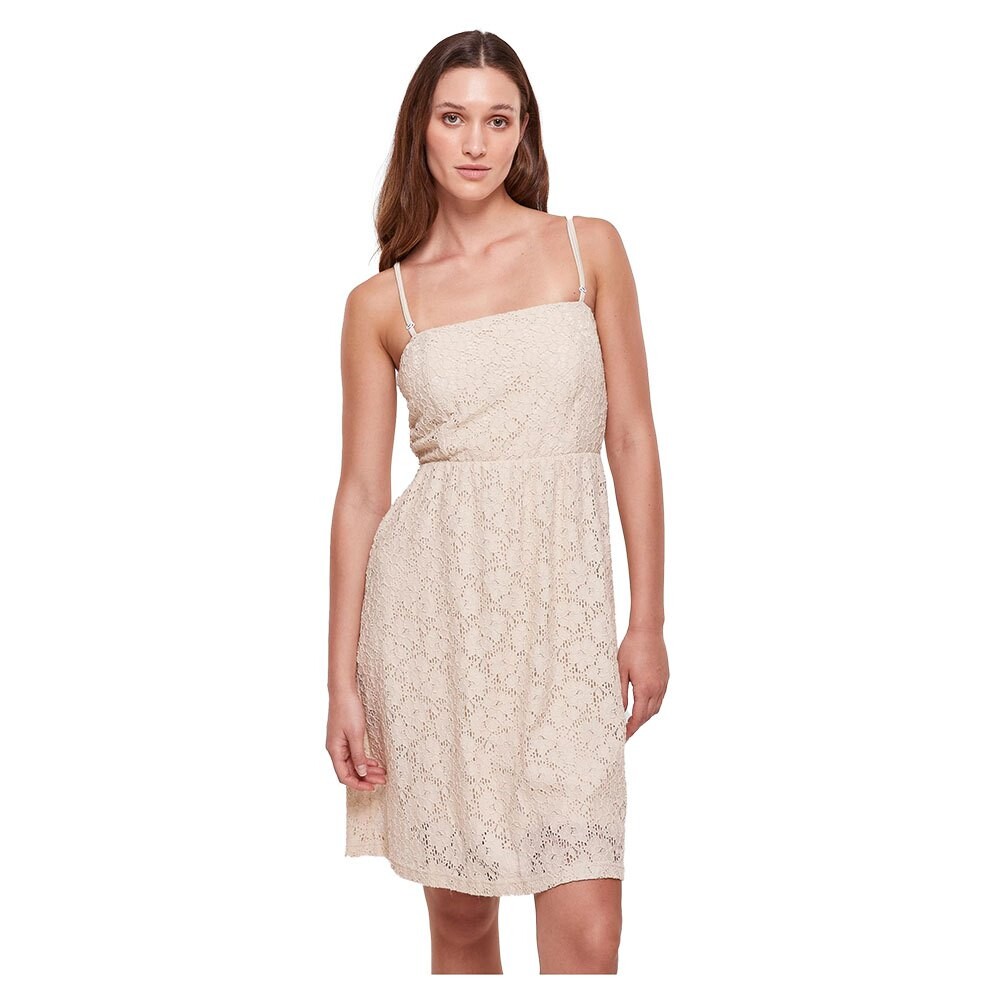 

Короткое платье Urban Classics Laces Sleeveless, бежевый