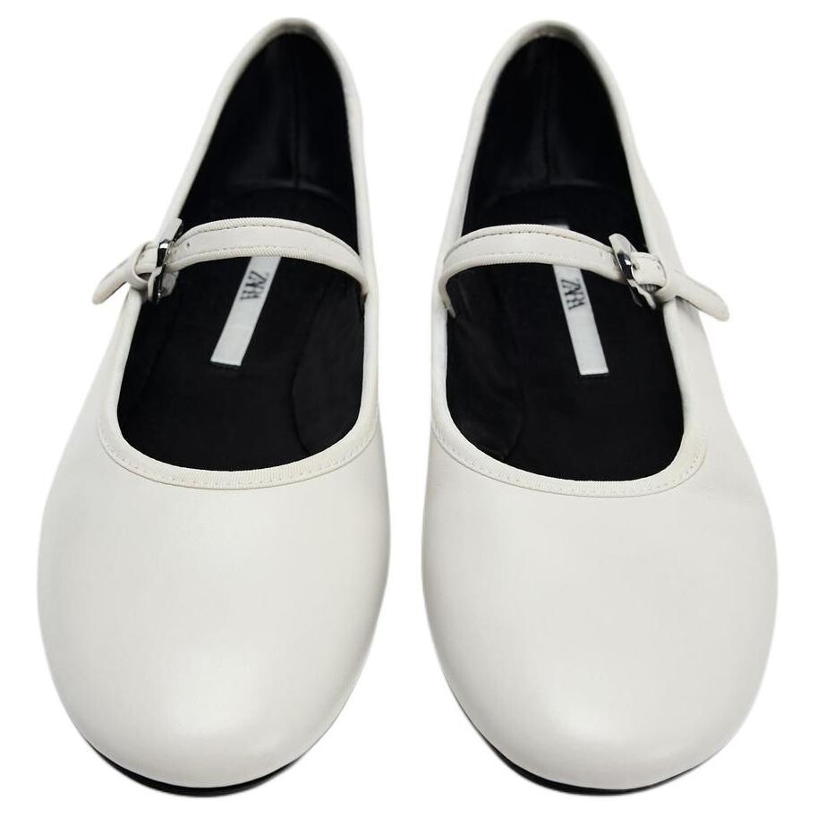 Туфли женские повседневные Women's Casual Shoes Women's Zara, белый — фото 4