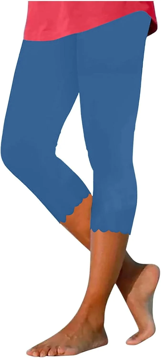 

JOAU Capri Leggings для женщин, летние укороченные штаны с растяжкой