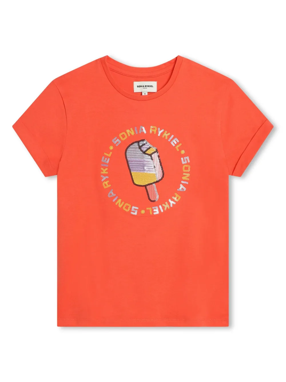 

Футболка с логотипом SONIA RYKIEL ENFANT, оранжевый