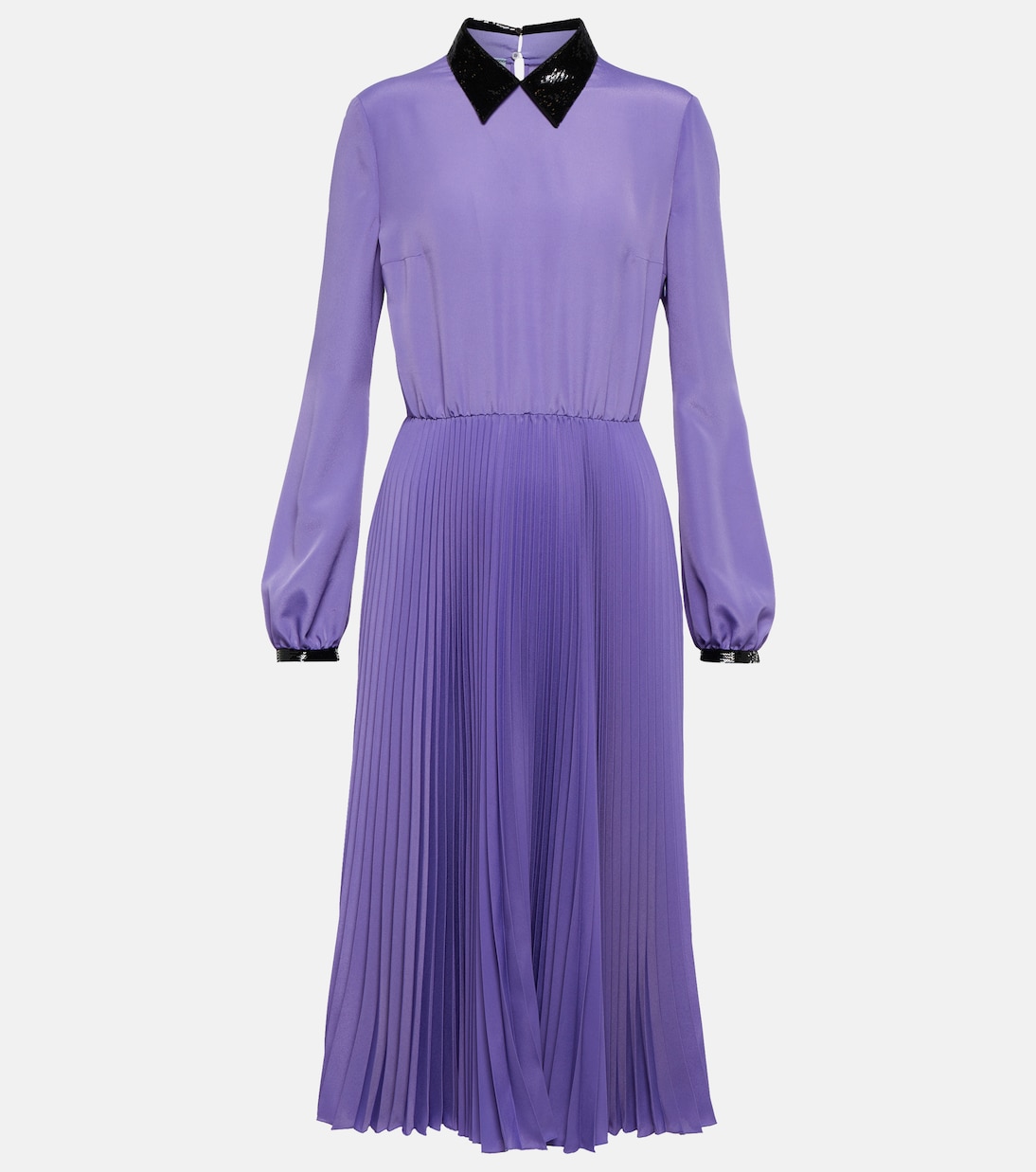 

Платье миди из крепа с пайетками Prada, Iris