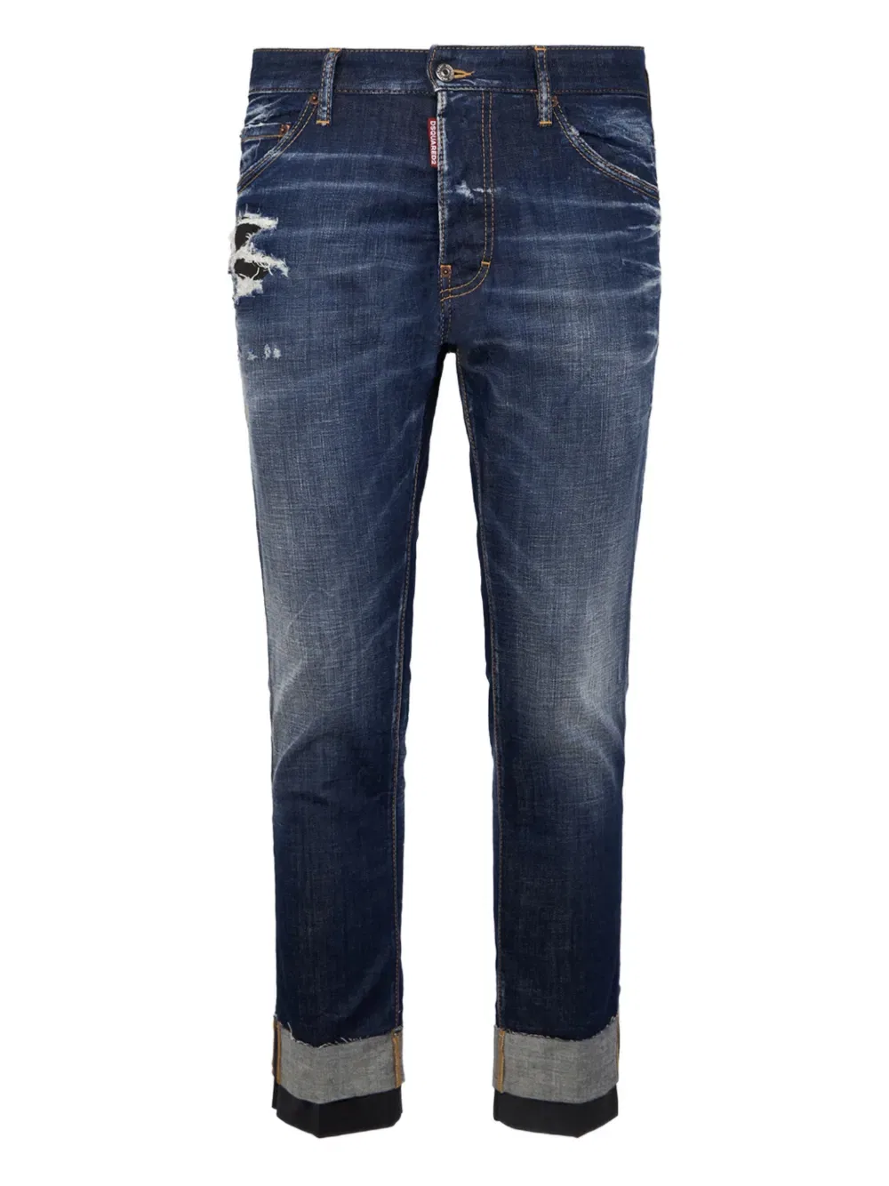 Рваные джинсы "Тедди" Dsquared2, синий
