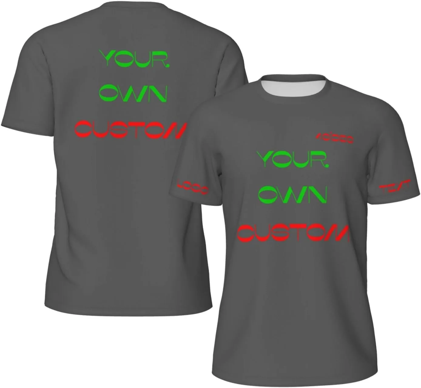 

Футболка Custom с принтом на 4 сторонах