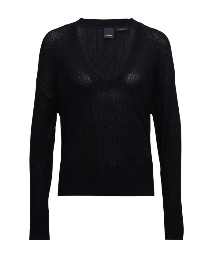 

Пуловер с V-образным вырезом Pinko, черный