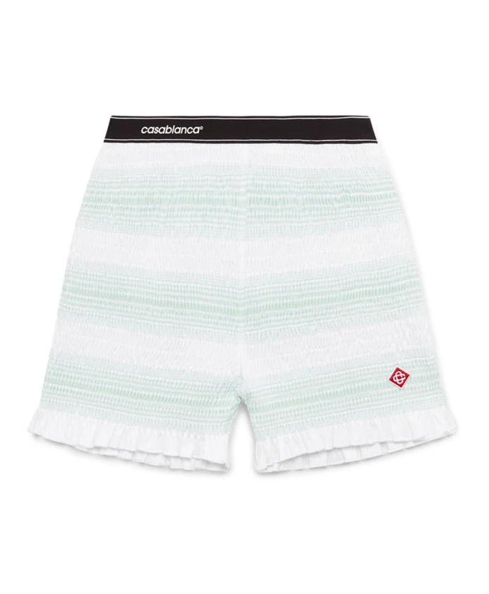

Белые шорты с эластичным поясом Casablanca, белый